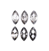 1.02 CT, 5.0 x 2.5 mm Salt and Pepper Marquise Cut Diamonds – 6 PCS | OM7347