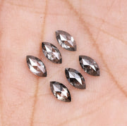 1.02 CT, 5.0 x 2.5 mm Salt and Pepper Marquise Cut Diamonds – 6 PCS | OM7347