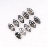 1.05 CT, 4.0 x 2.5 mm Salt and Pepper Marquise Cut Diamonds – 10 PCS
