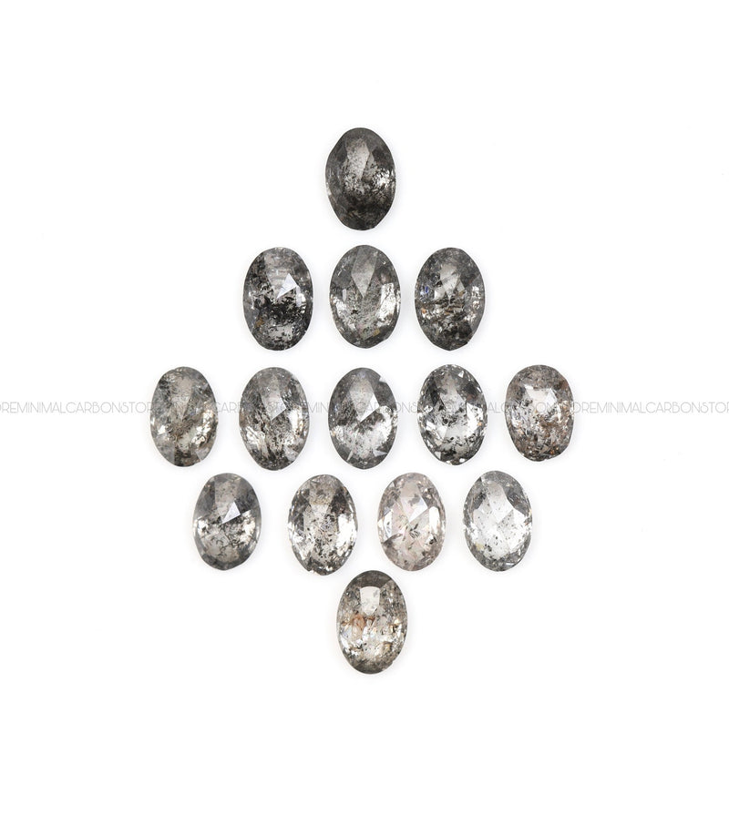 3.0 x 2.0 MM Salt and Pepper Oval Cut Diamond – Loose Natural