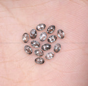 3.0 x 2.0 MM Salt and Pepper Oval Cut Diamond – Loose Natural