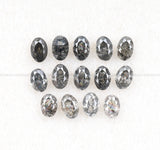 3.0 x 2.0 MM Salt and Pepper Oval Cut Diamond – Loose Natural