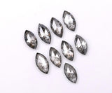 0.58 CT, 4.0 x 2.0 mm Salt and Pepper Marquise Cut Diamonds