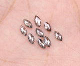 0.58 CT, 4.0 x 2.0 mm Salt and Pepper Marquise Cut Diamonds