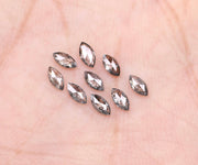 0.58 CT, 4.0 x 2.0 mm Salt and Pepper Marquise Cut Diamonds