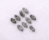 0.58 CT, 4.0 x 2.0 mm Salt and Pepper Marquise Cut Diamonds