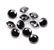 2.6 MM to 3.0 MM Enhanced Black Round Brilliant Cut Diamonds - Minimal Carbon