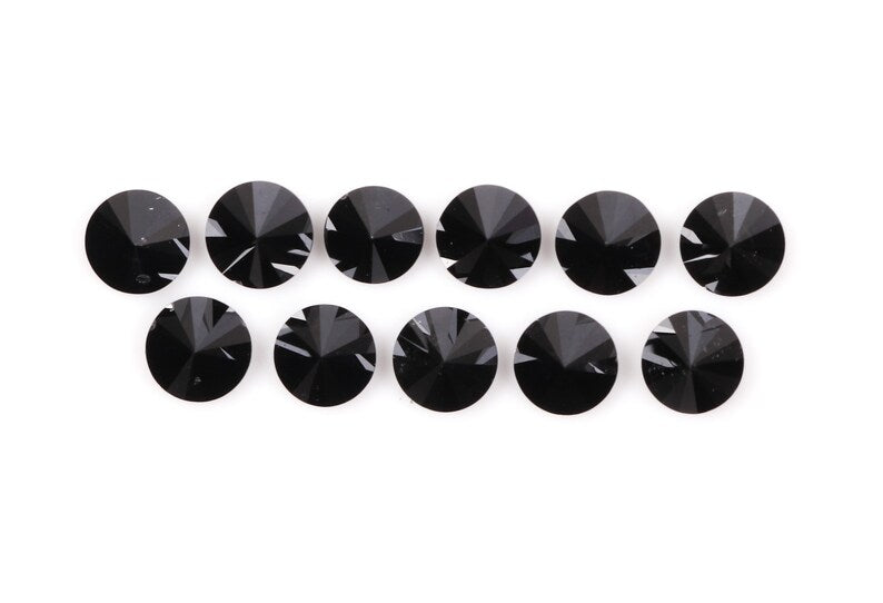 4.6 MM to 5.0 MM Enhanced Black Round Brilliant Cut Diamonds - Minimal Carbon