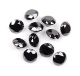 1 CT, 1.3 TO 2.0 MM Natural Black Diamond Round Brilliant Cut Diamond