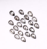 4 x 2.5 MM Salt and Pepper Pear Cut Diamond – Natural Loose Diamond