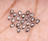 4 x 2.5 MM Salt and Pepper Pear Cut Diamond – Natural Loose Diamond