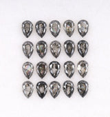 4 x 2.5 MM Salt and Pepper Pear Cut Diamond – Natural Loose Diamond