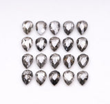 4 x 2.5 MM Salt and Pepper Pear Cut Diamond – Natural Loose Diamond