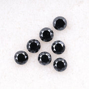 3.1 MM to 3.5 MM Enhanced Black Round Brilliant Cut Diamonds - Minimal Carbon