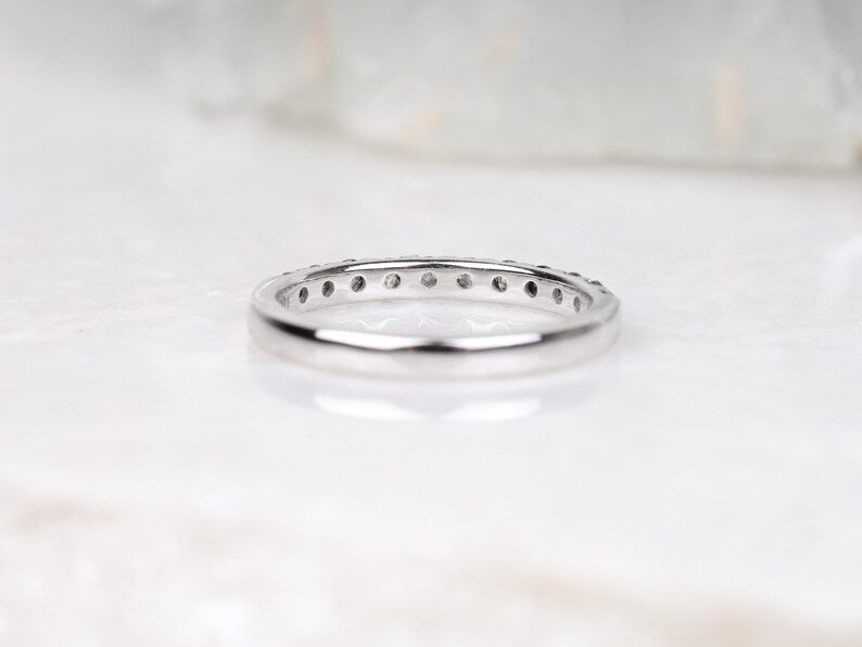 Dainty Eternity Modern Salt and Pepper Diamond Band