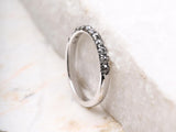 Dainty Eternity Modern Salt and Pepper Diamond Band