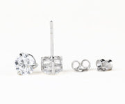 round brilliant cut diamond stud earrings