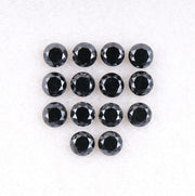 2.1 MM to 2.5 MM Enhanced Black Round Brilliant Cut Diamonds - Minimal Carbon