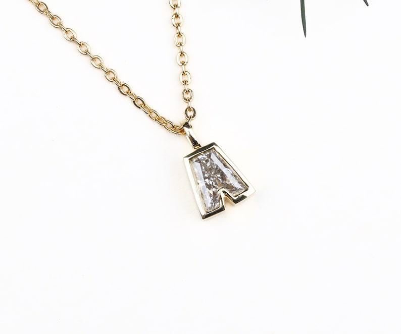 alphabet letter lab grown diamond ring