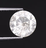 Natural Salt And Pepper Round Brilliant Cut Diamond