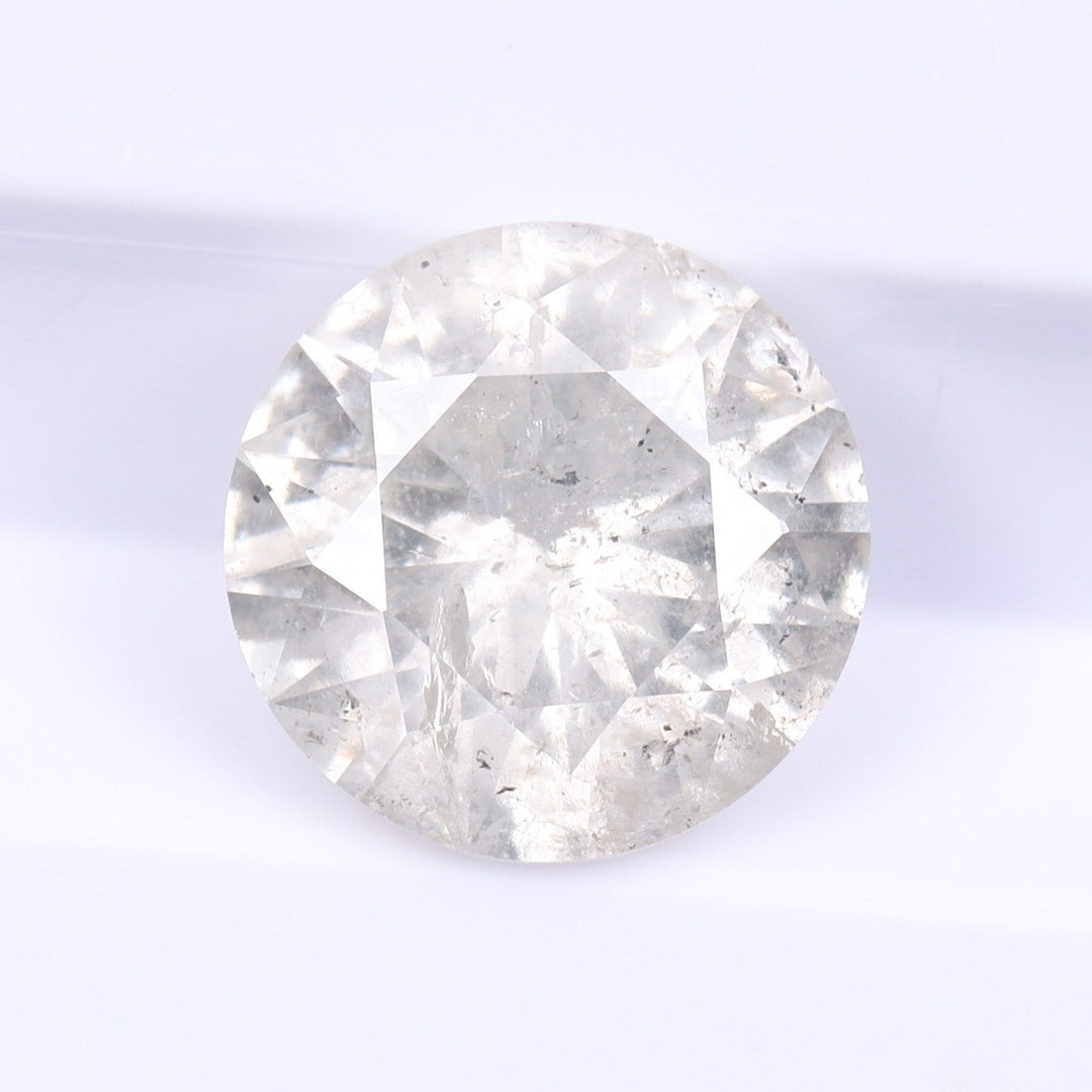 Round Brilliant Cut Natural Salt And Pepper Diamond