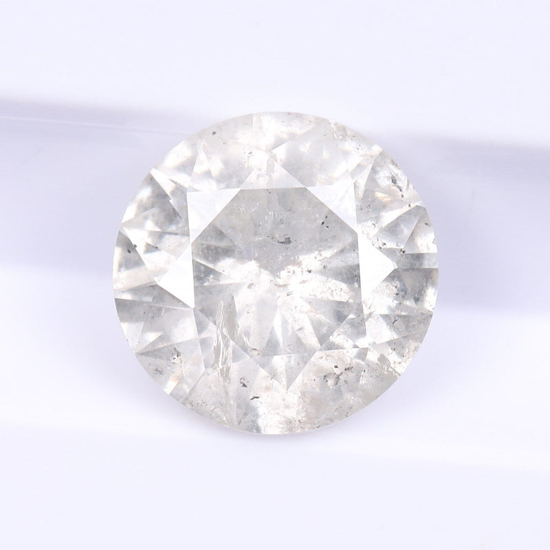 Natural Salt And Pepper Round Brilliant Cut Diamond