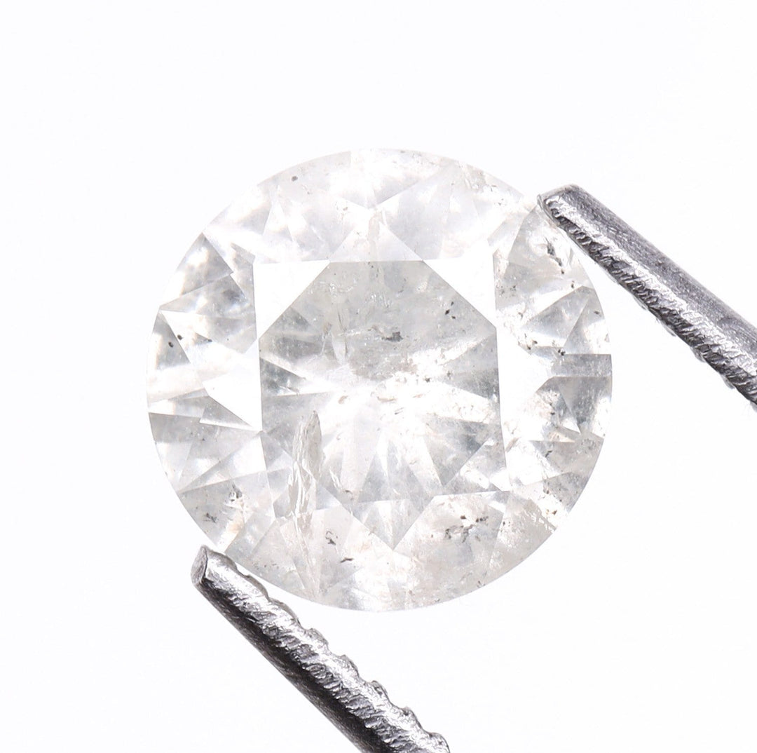 Round Brilliant Cut Natural Salt And Pepper Diamond