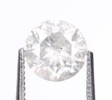 Natural Salt And Pepper Round Brilliant Cut Diamond