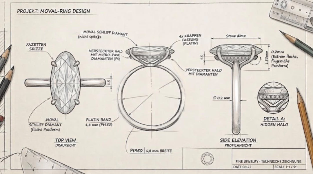 Moval Platinum Ring
