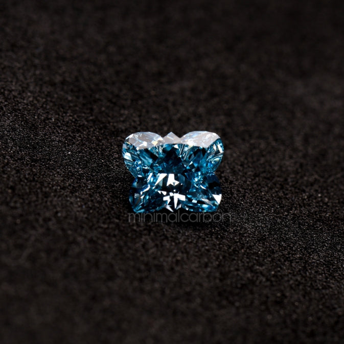 1.30 CT, 7.3 X 5.9 MM | Lab Grown Diamond | Blue Diamond - Minimal Carbon