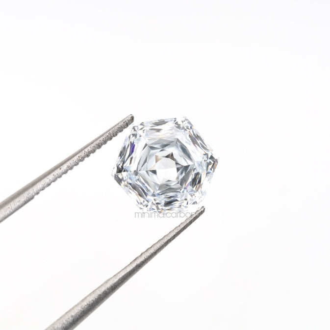 1.84 CT, 8.0 X 6.8 MM | Lab Grown Diamond | Hexagon Cut Diamond - Minimal Carbon