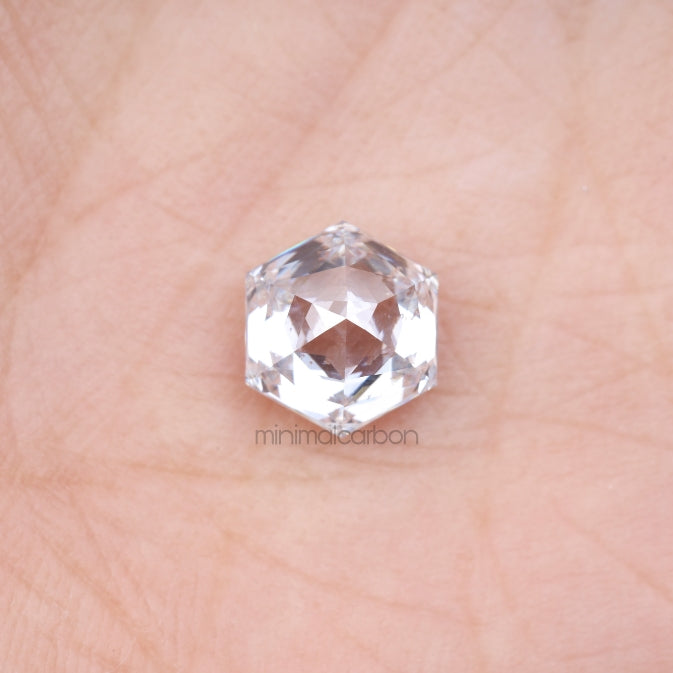 1.84 CT, 8.0 X 6.8 MM | Lab Grown Diamond | Hexagon Cut Diamond - Minimal Carbon