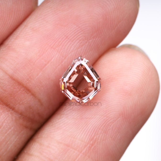 2.02 CT, 8.3 X 7.0 MM | Lab Grown Diamond | Shield Cut Diamond - Minimal Carbon