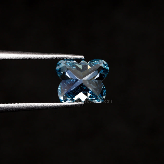 1.30 CT, 7.3 X 5.9 MM | Lab Grown Diamond | Blue Diamond - Minimal Carbon