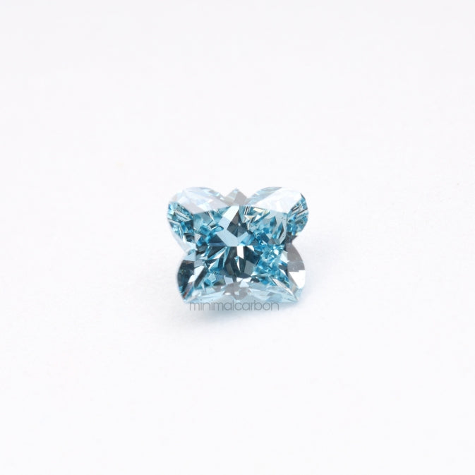 1.30 CT, 7.3 X 5.9 MM | Lab Grown Diamond | Blue Diamond - Minimal Carbon