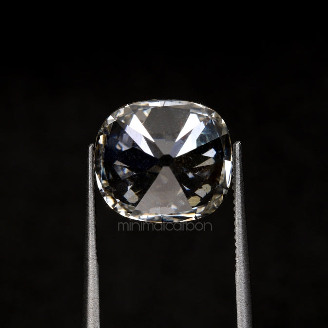 4.08 CT, 9.8 X 8.8 MM | Lab Grown Diamond | Cushion Cut Diamond - Minimal Carbon