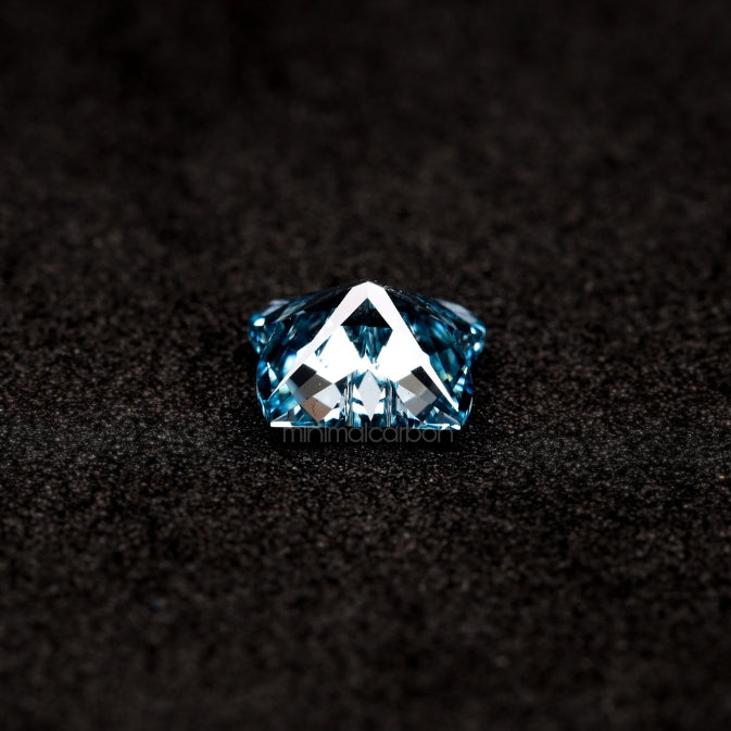 1.30 CT, 7.3 X 5.9 MM | Lab Grown Diamond | Blue Diamond - Minimal Carbon