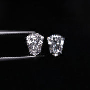 1.00 CT, 6.0 X 5.0 MM | Lab Grown Diamond | Shield Diamond Pair - Minimal Carbon
