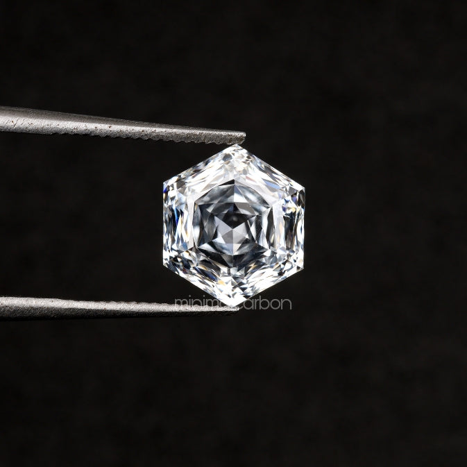 1.84 CT, 8.0 X 6.8 MM | Lab Grown Diamond | Hexagon Cut Diamond - Minimal Carbon