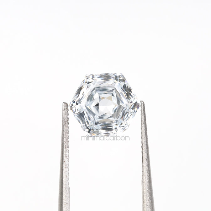 1.84 CT, 8.0 X 6.8 MM | Lab Grown Diamond | Hexagon Cut Diamond - Minimal Carbon