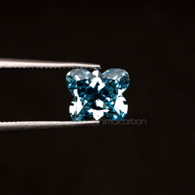 1.30 CT, 7.3 X 5.9 MM | Lab Grown Diamond | Blue Diamond - Minimal Carbon
