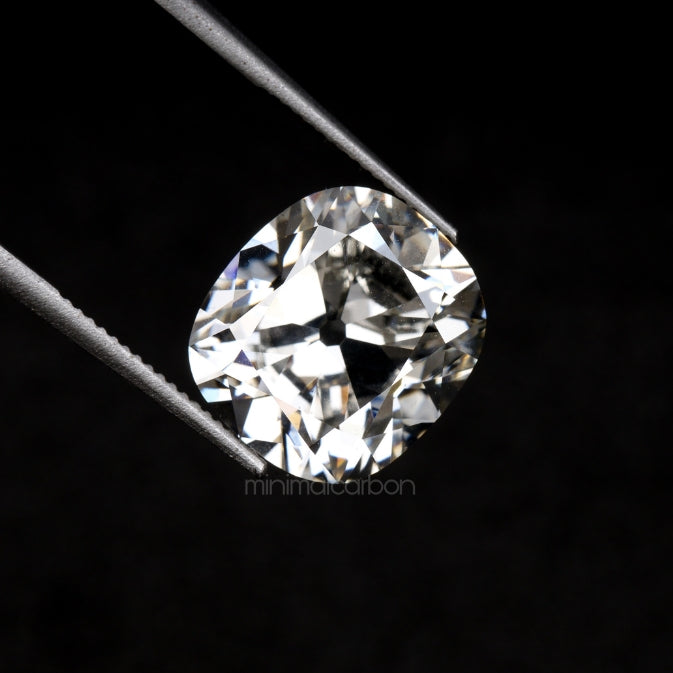 4.08 CT, 9.8 X 8.8 MM | Lab Grown Diamond | Cushion Cut Diamond - Minimal Carbon