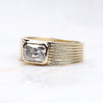 Load image into Gallery viewer, Bezel Radiant Diamond Ring
