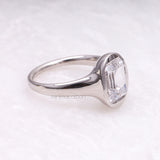 Emerald Cut Diamond Ring - Minimal Carbon