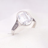 Emerald Cut Diamond Ring - Minimal Carbon