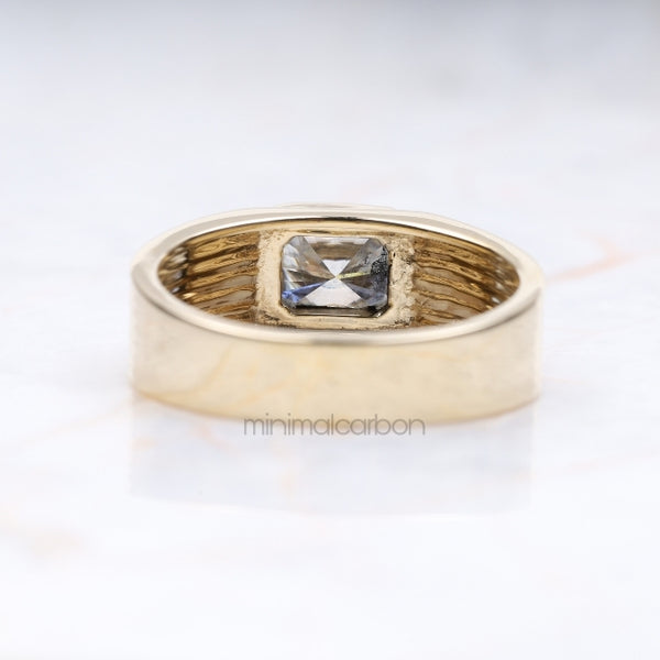 Bezel Radiant Diamond Ring