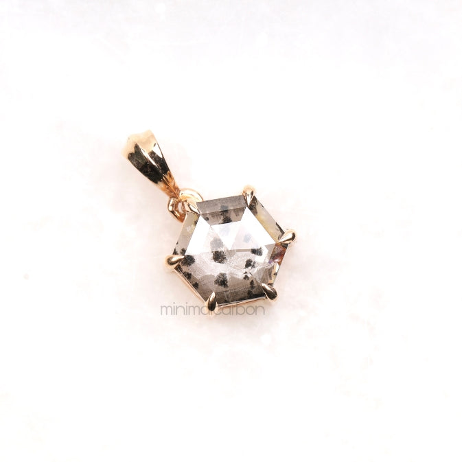 Salt And Pepper Diamond Pendant