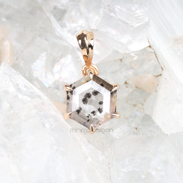Salt And Pepper Diamond Pendant