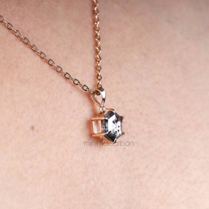 Salt And Pepper Diamond Pendant