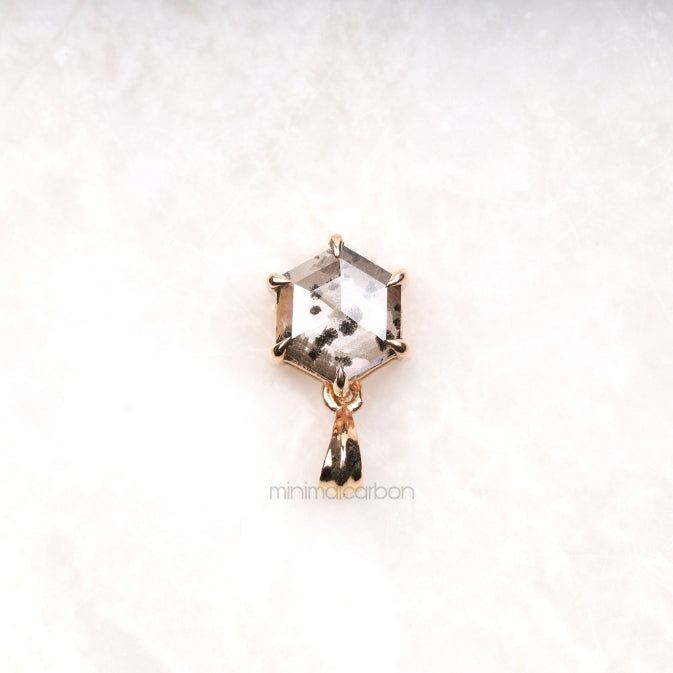 Salt And Pepper Diamond Pendant